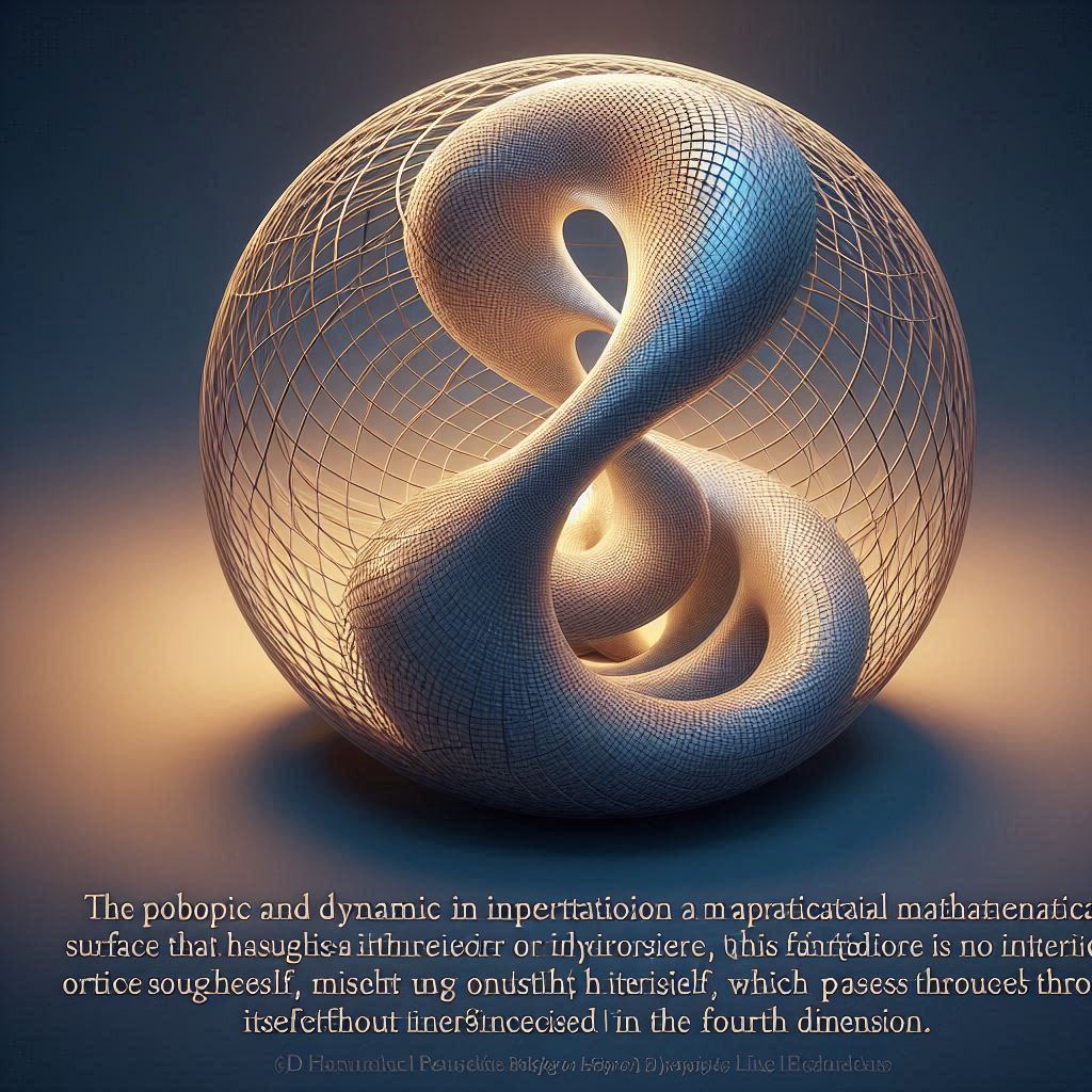 Golden and white Klein spiral