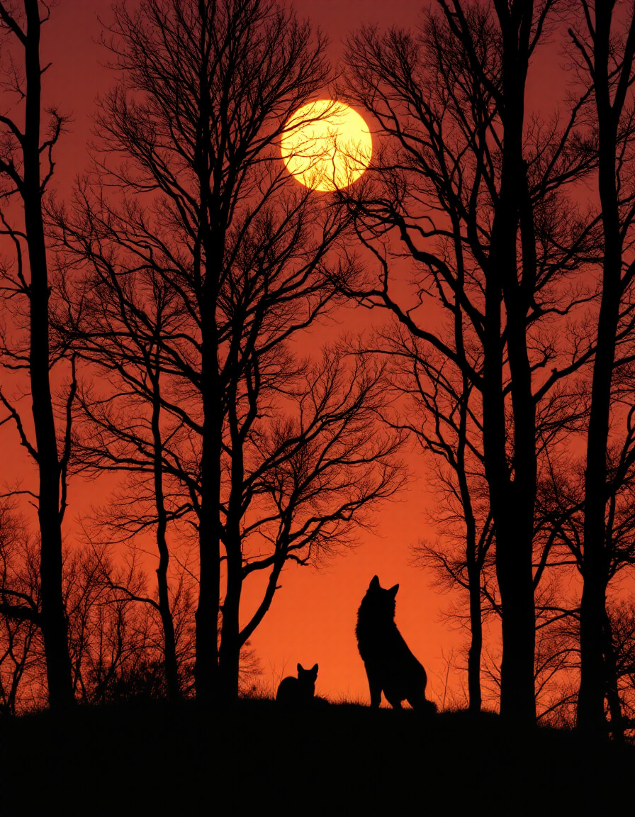 Cosmic encounter, two presences, shared light